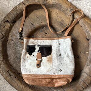 Myra Bag Brown and Cream Crossbody